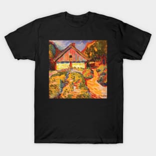 Max Pechstein Bild 'Das rote Beamtenhaus in Nidden T-Shirt